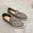 Hanged Metal Slip-on Loafers Shoes Shoes Claire & Clara US 4.5 Grey