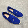Hanged Metal Slip-on Loafers Shoes Shoes Claire & Clara US 4.5 Royal Blue