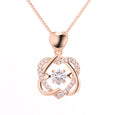 Heart and Heart Interwoven Necklace Necklaces Claire & Clara