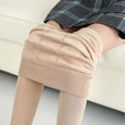 High Waist & Elastic Thicken Fleece Thermal Leggings Bottoms > Leggings > High Waist Leggings > Thick Leggings > Thermal Leggings > Fleece Leggings > Fleece- lined Leggings > Leggings for Women > Best Leggings for Women > Elastic Waistband Claire & Clara Beige