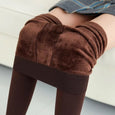 High Waist & Elastic Thicken Fleece Thermal Leggings Bottoms > Leggings > High Waist Leggings > Thick Leggings > Thermal Leggings > Fleece Leggings > Fleece- lined Leggings > Leggings for Women > Best Leggings for Women > Elastic Waistband Claire & Clara Brown