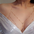 Hollow Bikini Breast Chain Chains Claire & Clara Gold