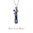 Hug Couple Necklace Necklaces Claire & Clara Rainbow