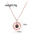 "I Love You" Projection Necklace in 100 Languages Necklaces Claire & Clara