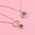 "I Love You" Projection Necklace in 100 Languages Necklaces Claire & Clara
