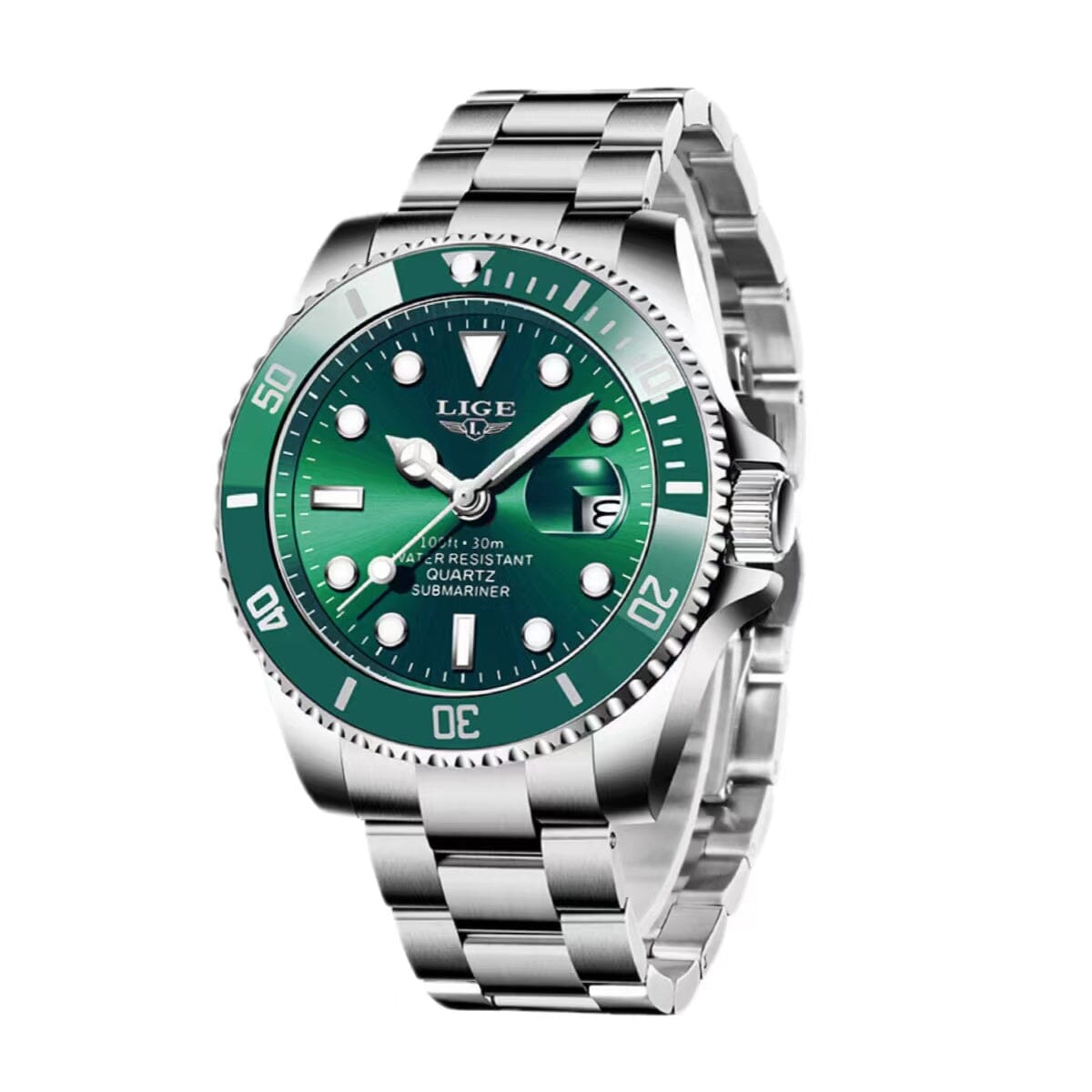 Jackson Elite Fashion Diver Watch Watches Claire & Clara Silver Green