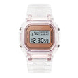 Jelly Digital Multifunctional Cube Watch Watches Claire & Clara Clear Rose Gold