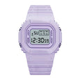 Jelly Digital Multifunctional Cube Watch Watches Claire & Clara Purple
