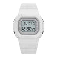 Jelly Digital Multifunctional Cube Watch Watches Claire & Clara White