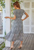 Julia Floral Summer V-Neck Wrap Dress Dresses Claire & Clara