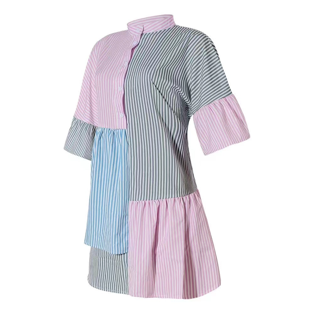 Kara Striped Contrast Casual Dress Dresses Claire & Clara
