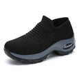 Karen Breathable Slip On Knit Sneakers Shoes Claire & Clara Black US 4.5