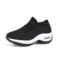Karen Breathable Slip On Knit Sneakers Shoes Claire & Clara Black White US 4.5