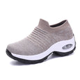 Karen Breathable Slip On Knit Sneakers Shoes Claire & Clara Khaki US 4.5