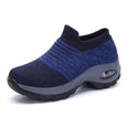 Karen Breathable Slip On Knit Sneakers Shoes Claire & Clara Navy US 4.5