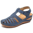 Kim Soft PU Leather Anti-Slip Sandals Shoes Claire & Clara Blue 5