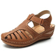 Kim Soft PU Leather Anti-Slip Sandals Shoes Claire & Clara Brown 5