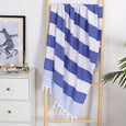 Layers Turkish Sand Free Beach Towel Claire & Clara Blue Wide