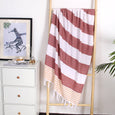 Layers Turkish Sand Free Beach Towel Claire & Clara Brown Wide