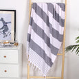 Layers Turkish Sand Free Beach Towel Claire & Clara Grey Wide
