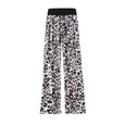 Leopard & Plaid Casual Stretch Wide Leg Pants Bottoms Claire & Clara Black Leopard US 2