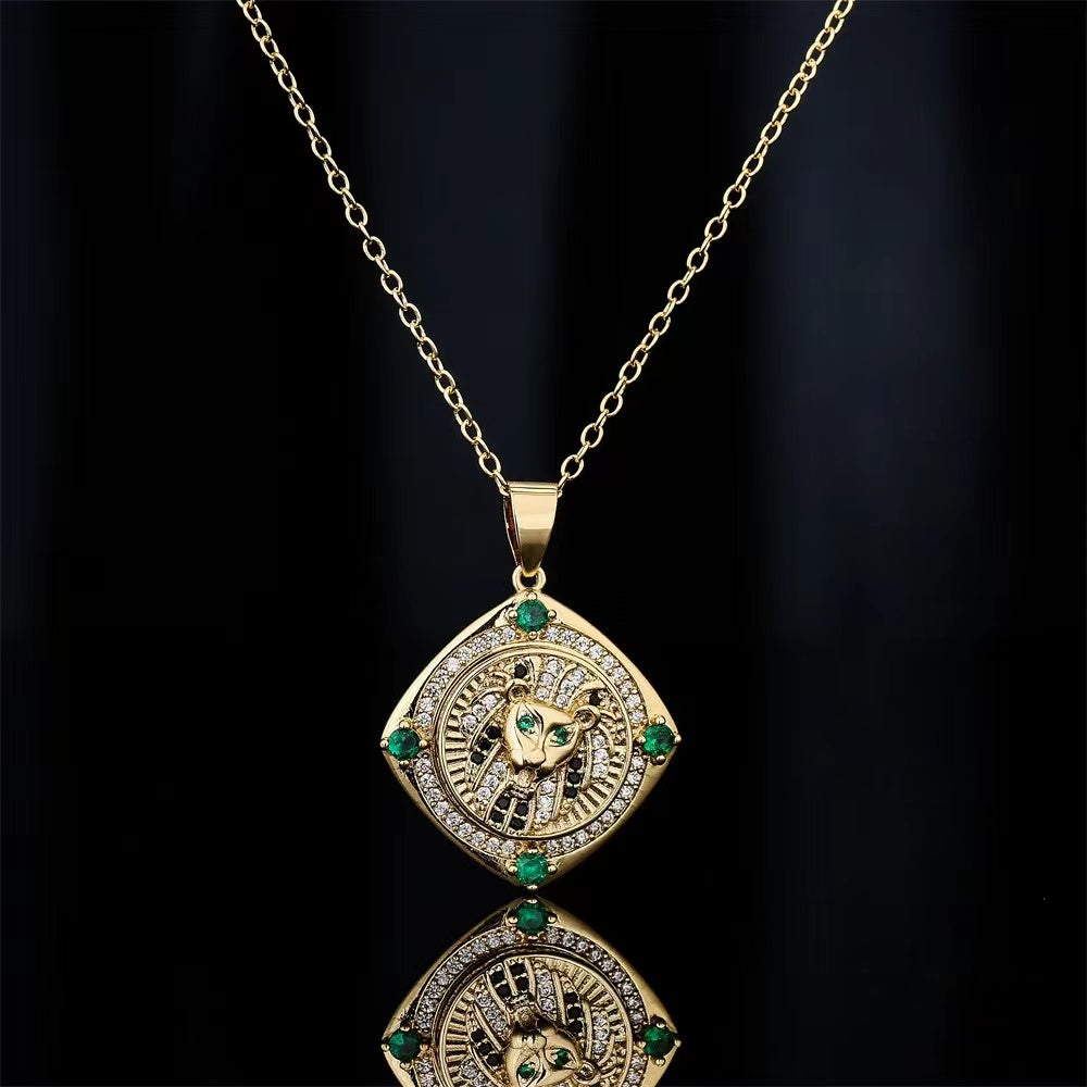 Leopard Spinning Anxiety Relief Necklace Necklace Claire & Clara