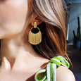 Line Tassel Metal Stud Earrings Earrings Claire & Clara
