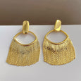 Line Tassel Metal Stud Earrings Earrings Claire & Clara