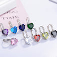 Love Heart Diamond Earrings Earrings Claire & Clara