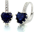 Love Heart Diamond Earrings Earrings Claire & Clara