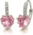 Love Heart Diamond Earrings Earrings Claire & Clara