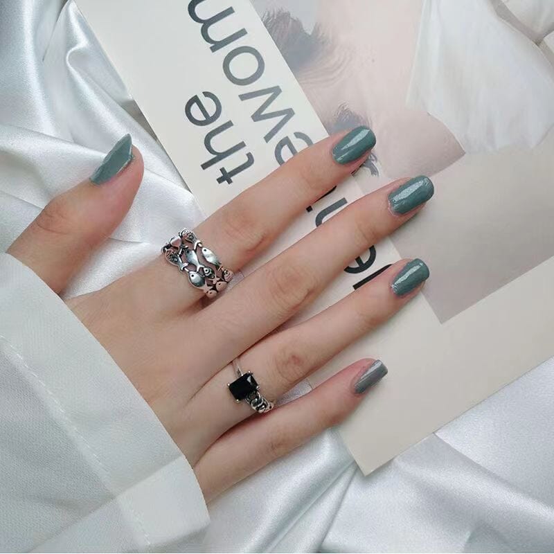 Lovely Fish Silver Adjustable Ring Ring Claire & Clara