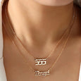 Lucky Angel Number Stainless Steel Necklace Necklace Claire & Clara