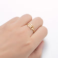 Lucky Angel Number Stainless Steel Ring Ring Claire & Clara