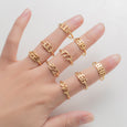 Lucky Angel Number Stainless Steel Ring Ring Claire & Clara