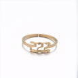 Lucky Angel Number Stainless Steel Ring Ring Claire & Clara Gold 222