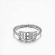 Lucky Angel Number Stainless Steel Ring Ring Claire & Clara Silver 888