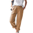 Lulu Basic High Waist Straight Pants Bottoms Claire & Clara Orange US 4