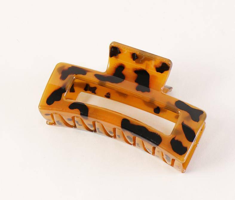 Luna Leopard Claw Clip Hair Accessories > claw clip > hair claw > hair claw clips > hair accessories > hair clips > hair clamp > clips Claire & Clara Orange