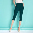 Lynn High Waist Stretch Harem Pants Bottoms Claire & Clara Dark Green US 2