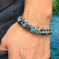 Malachite Metal Double Layer Bracelet Bracelet Claire & Clara