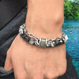 Malachite Metal Double Layer Bracelet Bracelet Claire & Clara