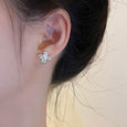 Matte 3D Flower Stud Earrings Earrings Claire & Clara