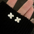 Matte 3D Flower Stud Earrings Earrings Claire & Clara