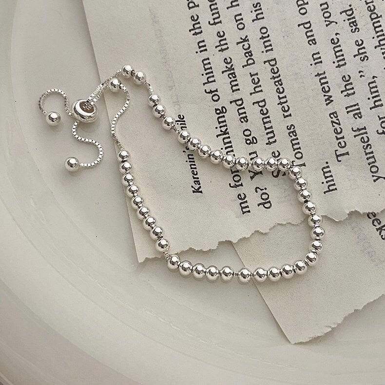 Mini Bead Silver Bracelet Bracelet Claire & Clara