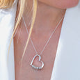 MOM IS MY MVP Customized Heart-shaped Necklace Claire & Clara