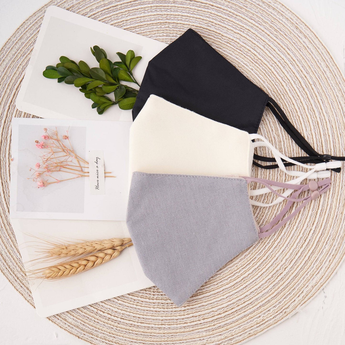 Mono Cotton Cloth Face Mask Face Covering Claire & Clara