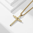 Nail Cross Stainless Steel Necklace Necklace Claire & Clara