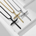 Nail Cross Stainless Steel Necklace Necklace Claire & Clara