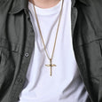 Nail Cross Stainless Steel Necklace Necklace Claire & Clara